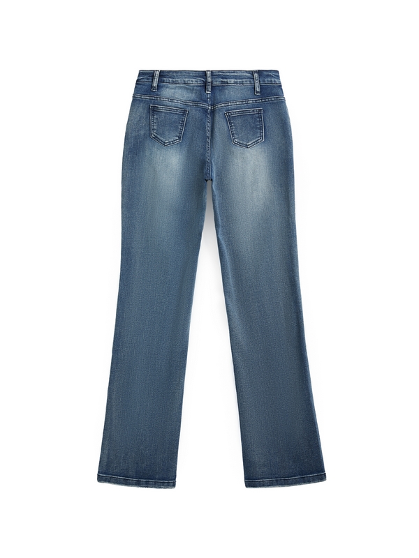 Vintage Denim Y2K Flare Leg Jeans-6