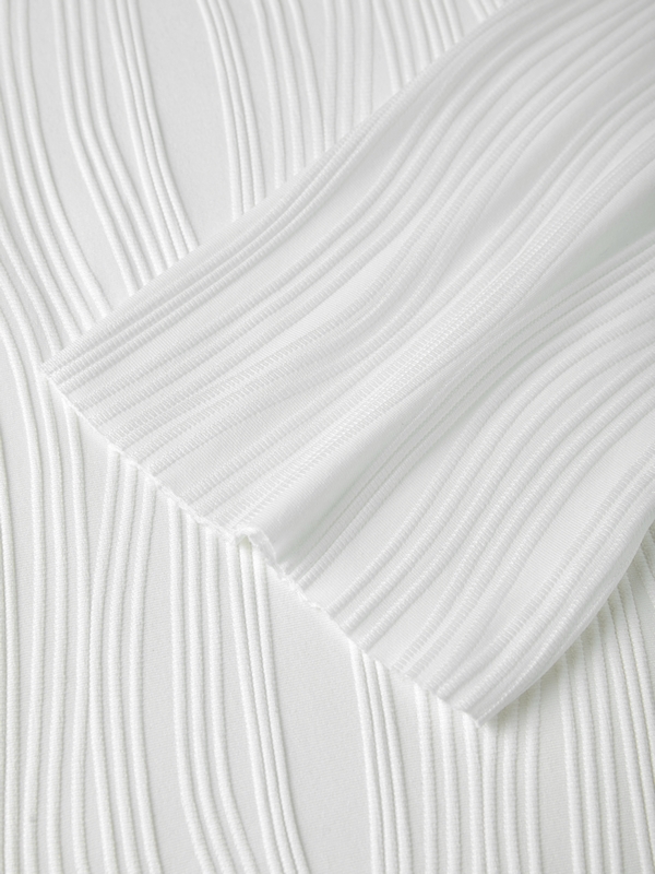 Textured Stripe Long Sleeve Tee-8