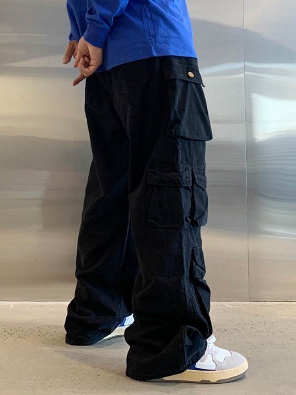 Men's Multi Pockets Loose Cargo Pants-2