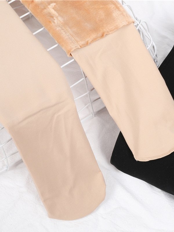 Winter Thick Warm Fleece Lining Tights-5