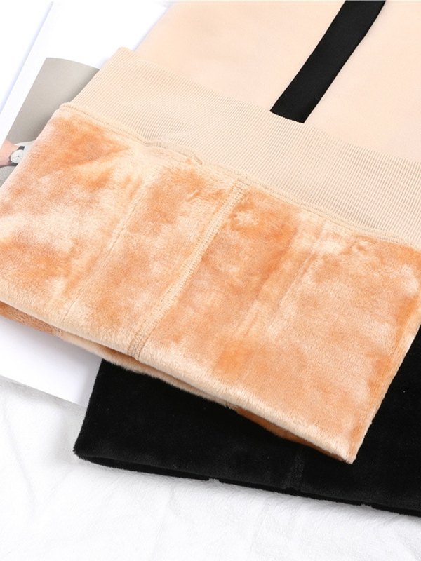 Winter Thick Warm Fleece Lining Tights-4